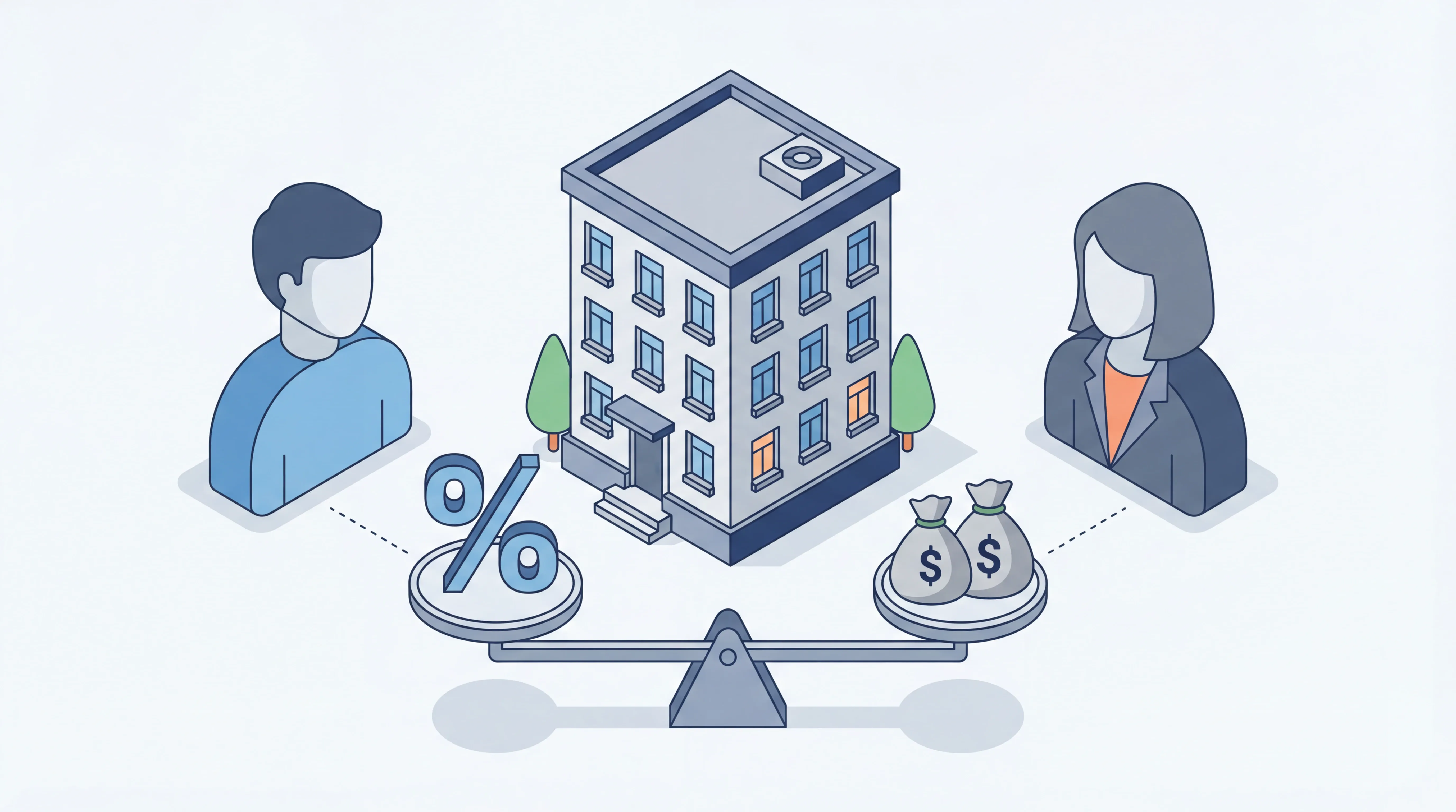 Grafik über die Verteilung der Maklerprovision